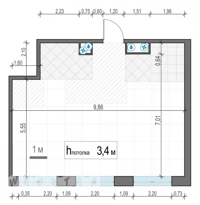 3-комн., 13 этаж - ЖК West Garden – фото 1