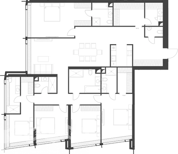 5-комн., 50 этаж - ЖК Дом Дау – фото 1