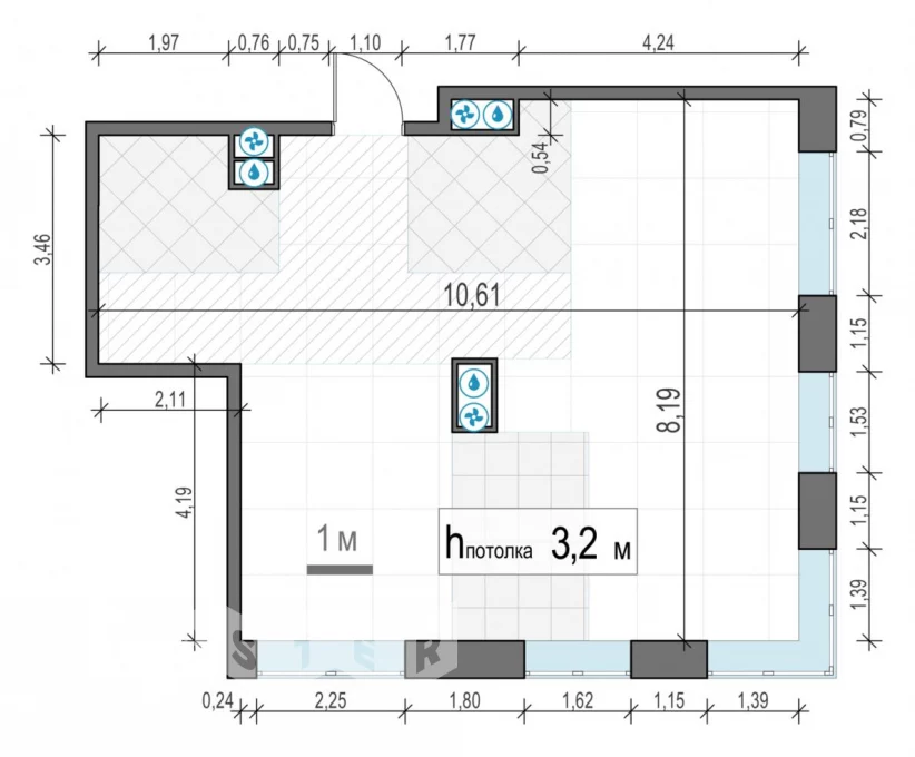 3-комн., 13 этаж - ЖК West Garden – фото 1